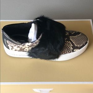 Michael Kors Maven Embossed Leather Sneakers